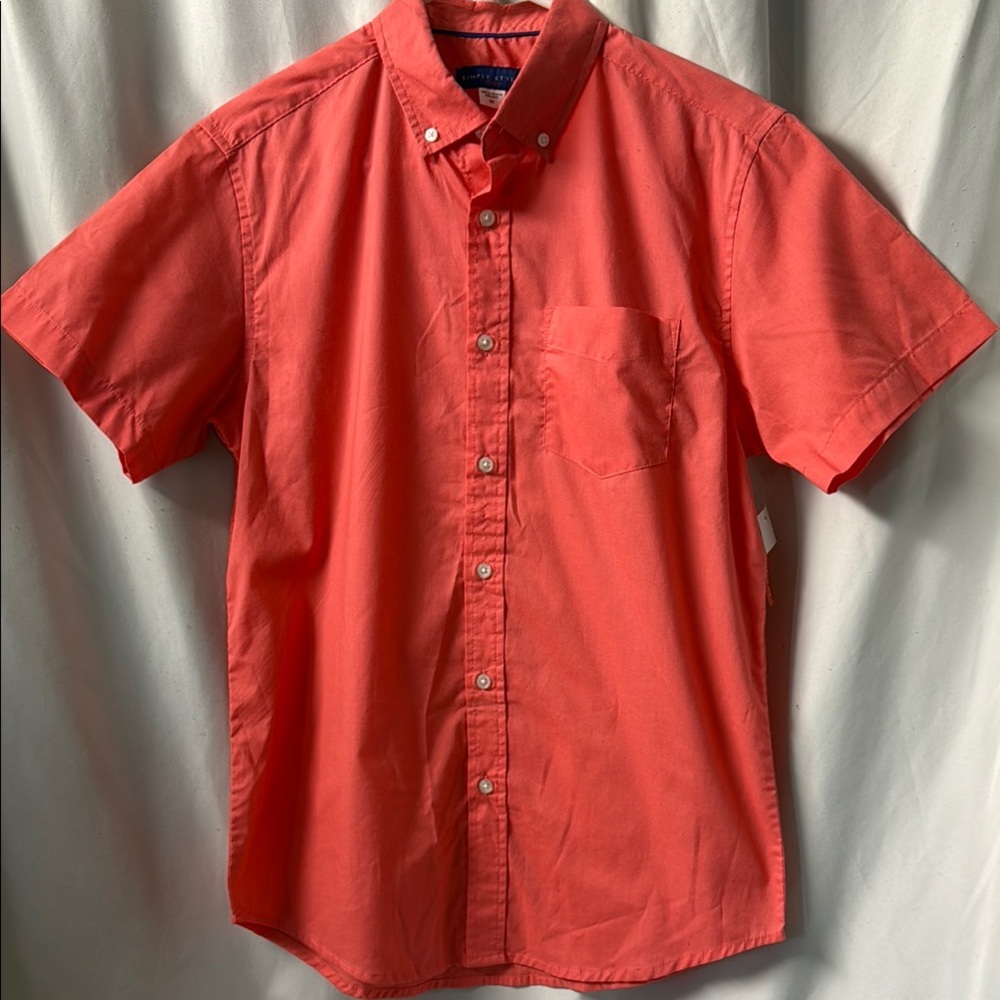 Classic Red Button-Down Shirt